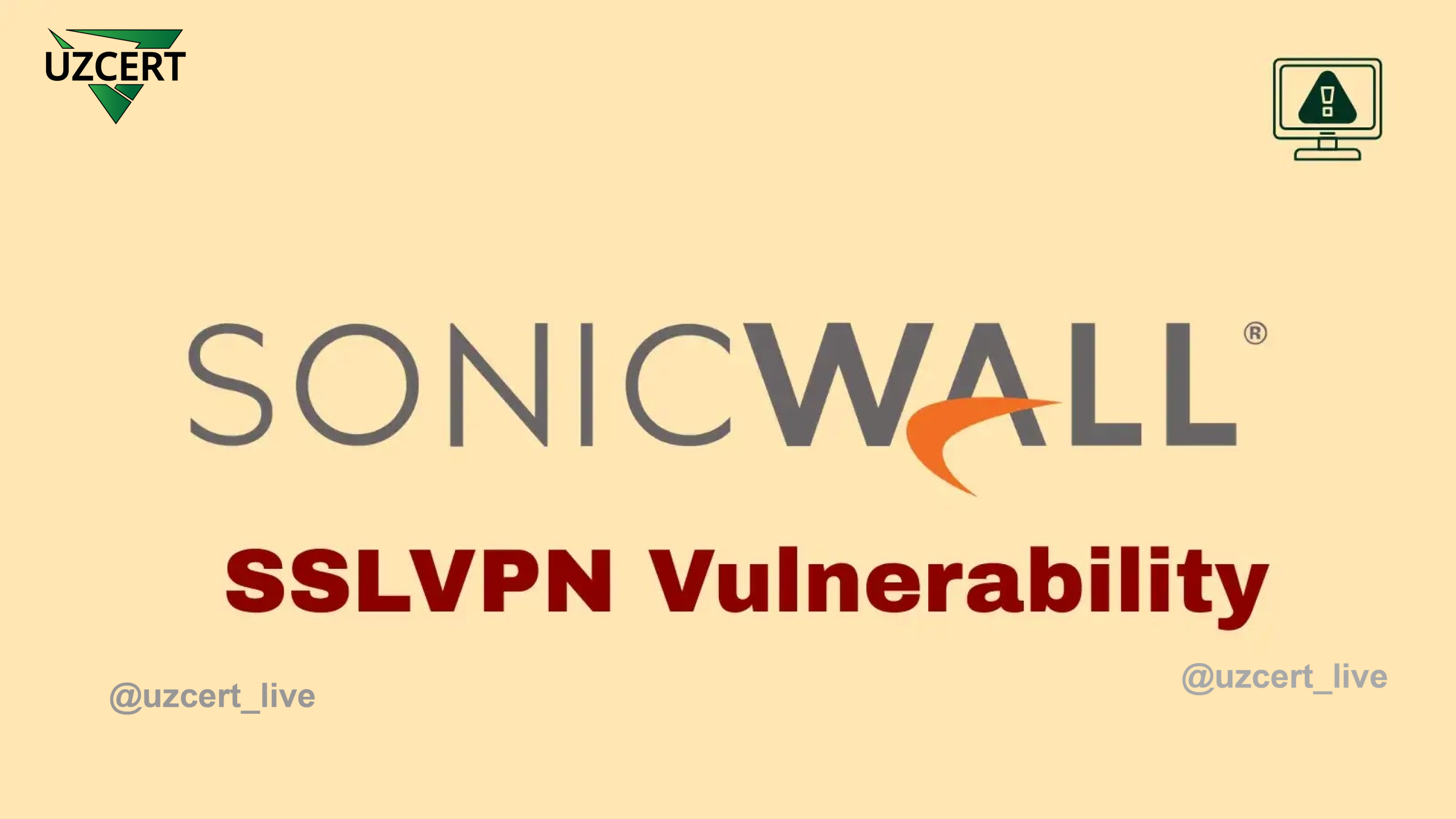 SonicOS SSLVPN’dagi xavfli zaiflik: Masofadan turib firewall’ni ishdan chiqarish mumkin