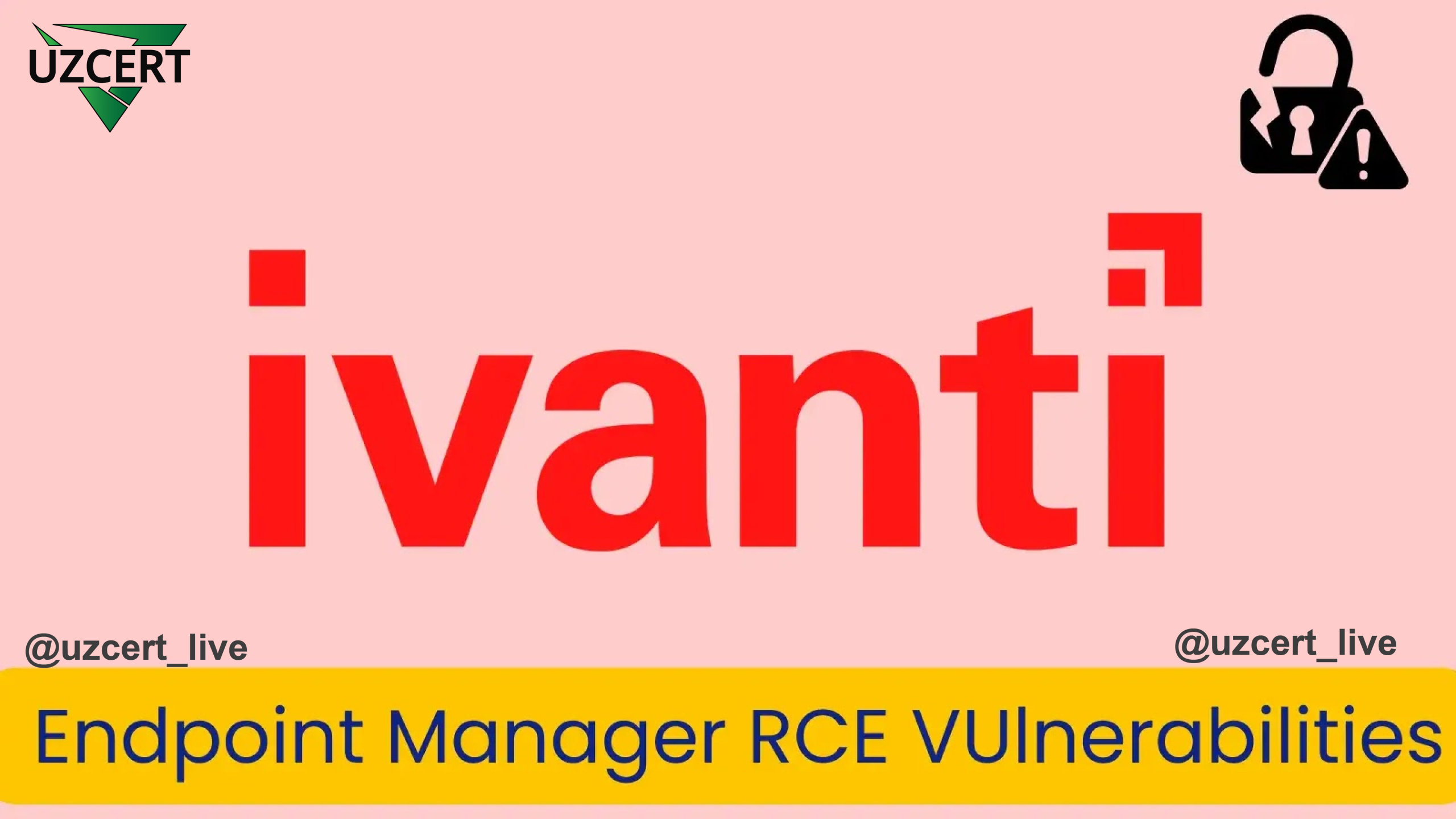 Ivanti Endpoint Manager Mobile’da aniqlangan kritik RCE zaifliklari real hujumlarda faol qo‘llanilmoqda